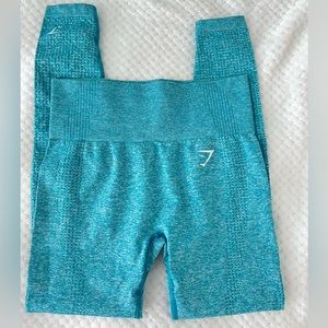 Gymshark 26” Vital Seamless 2.0 Leggings in Tahoe Teal Marl